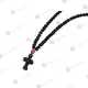 Black Silk Prayer Rope with 100 Thin Knots (100MA-3) - Prayer Ropes στο Athonian.gr
