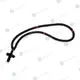 100 Knots Black Silk Prayer Rope with Cross (100MA-1) - Prayer Ropes στο Athonian.gr