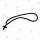 100 Knots Black Silk Prayer Rope with Cross (100MA-1) - Prayer Ropes στο Athonian.gr