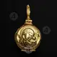 Gold Plated Round Pendant Virgin Mary 153 - Jewelry στο Athonian.gr